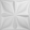 Ekena Millwork Riley EnduraWall Decorative 3D Wall Panel, White, 19 5/8"W x 19 5/8"H WP20X20RLWH - alternate 6